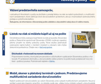 Aktuality / Novinky z pošty II. - foto