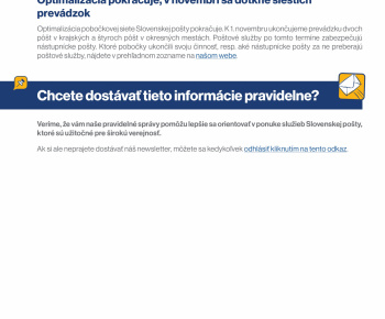 Aktuality / Novinky z pošty II. - foto