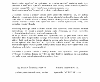 Aktuality / Opatrenia na predchádzanie vzniku požiarov vo vykurovacom období  - foto