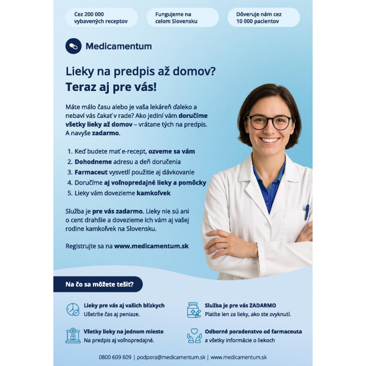 Informačný leták - doručenie liekova až domov
