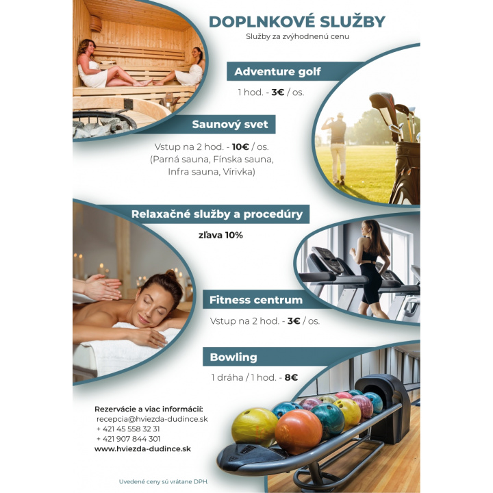 Nedeľný rodinný wellness - Hotel Hviezda Dudince