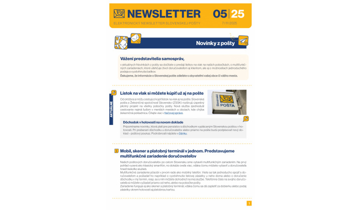 Novinky z pošty II.